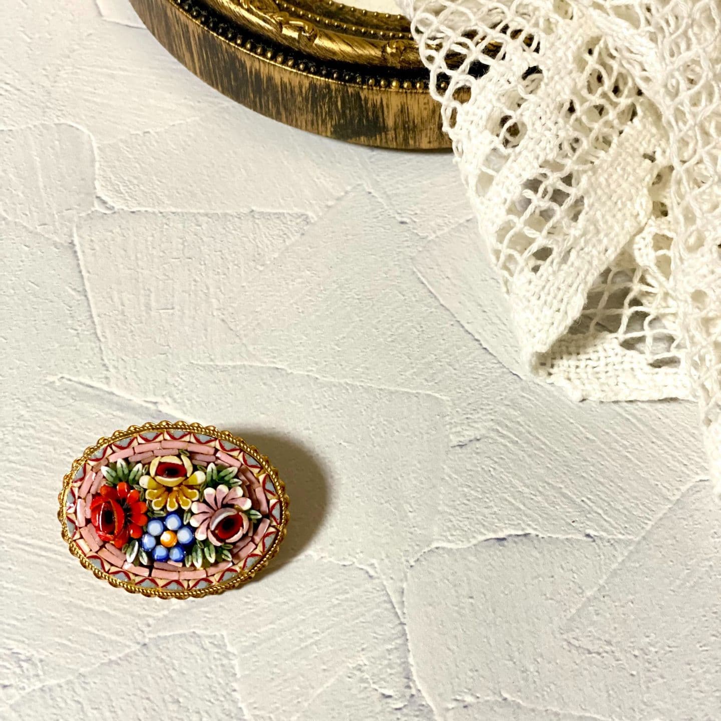 パステルピンクのモザイク